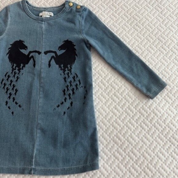 Chloe Denim Horse Dress - Picture 3 of 7